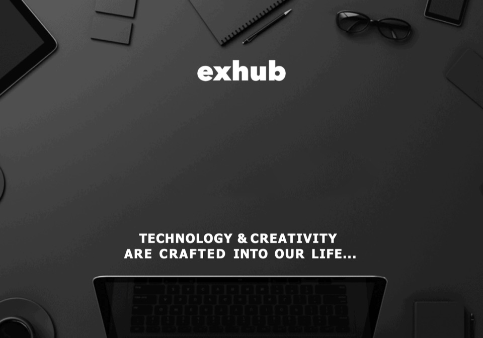 ExHub company profile — cover page